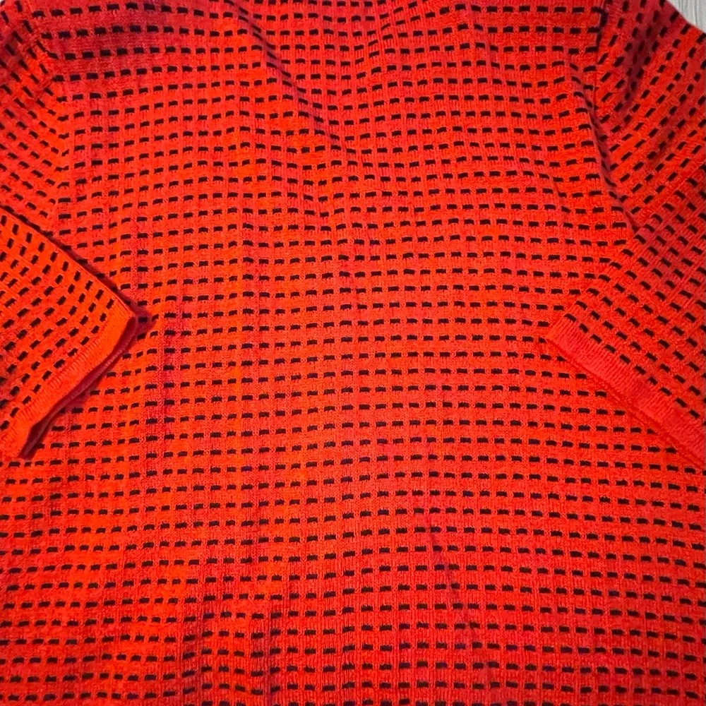 San Remo cardigan sweater and matching tank red with‎ black size XL vintage
